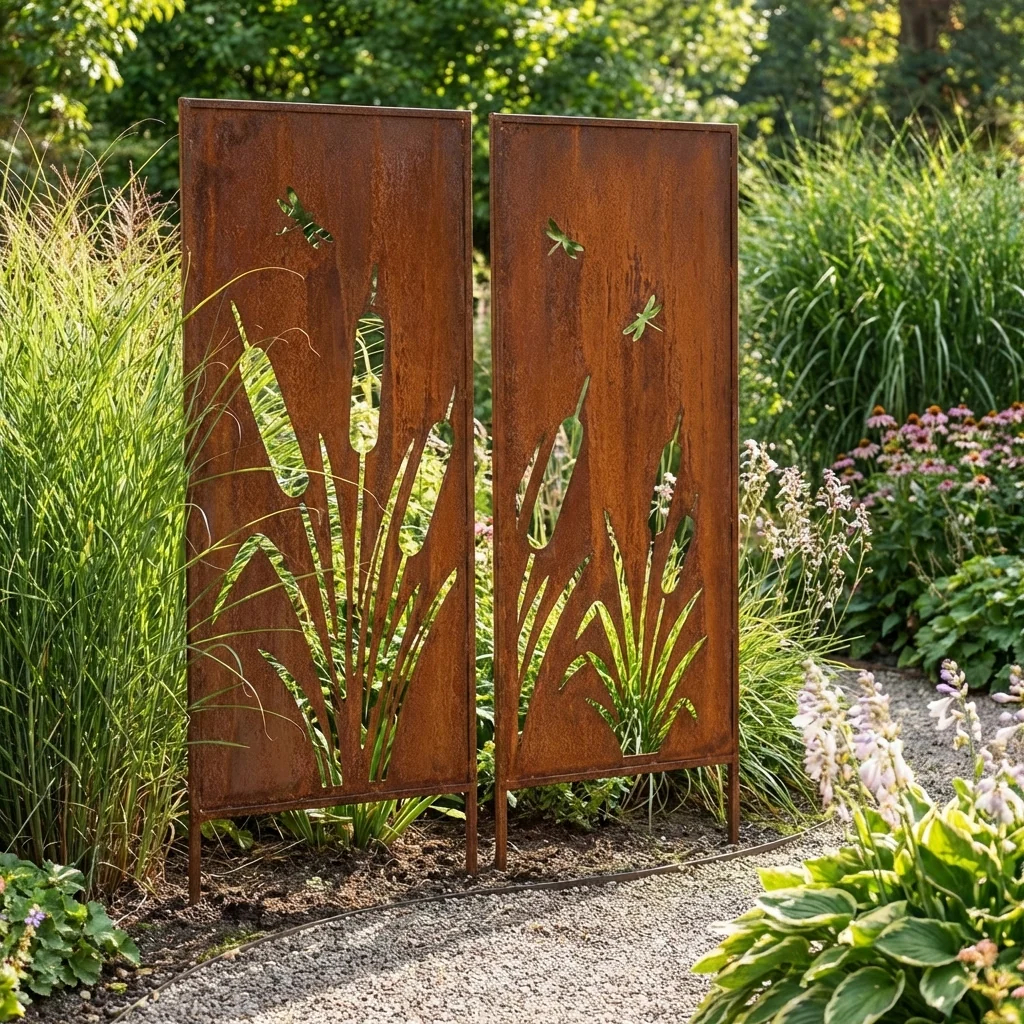 Gartendekorationen für viele Jahre — worauf sollte man bei der Auswahl von Metalldekorationen achten?